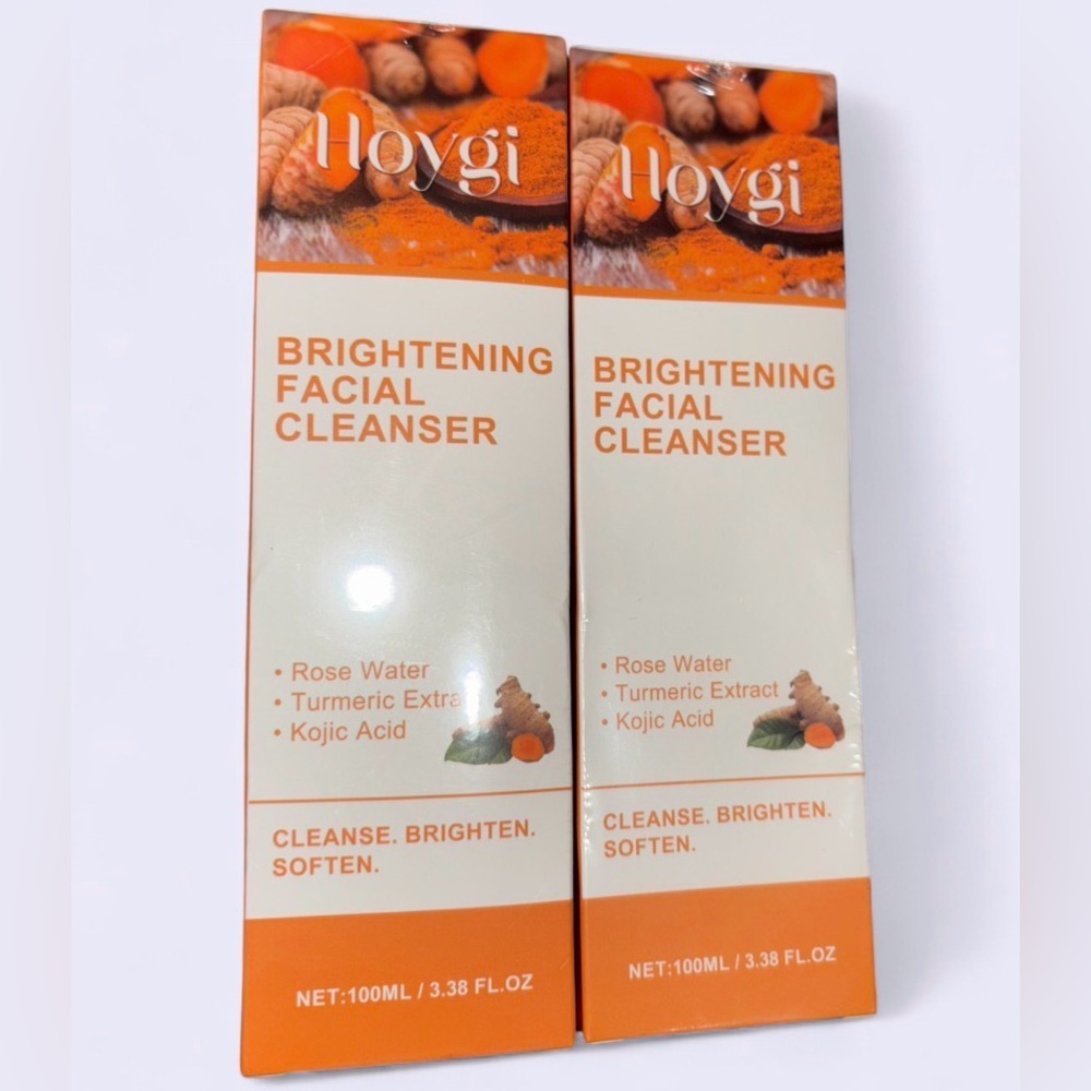 Hoygi Brightening Facial Cleanser – Turmeric + Kojic Acid (100mL) – 2 Pack